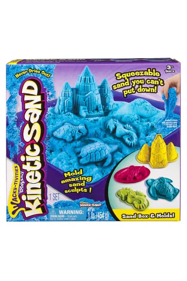 Kinetic Sand - podwodny �wiat + foremki 454g niebieski * Libra