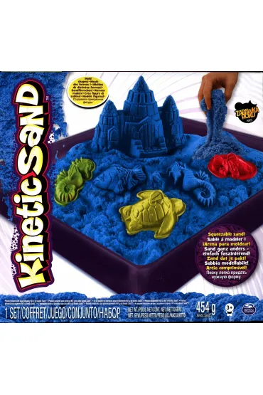 Kinetic Sand - podwodny �wiat + foremki 454g niebieski * Libra