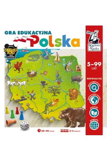 Kapitan Nauka. Gra edukacyjna. Polska Edgard