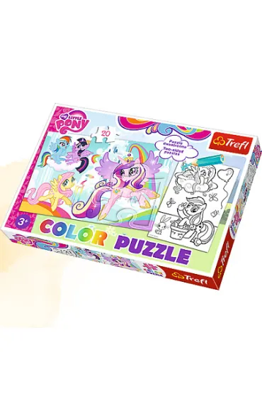 Puzzle color 20 el. Kucyki Pony w swojej krainie 36516 Trefl