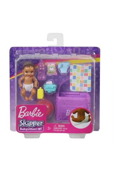 Barbie Lalka dziecko + akcesoria GHV86 Mattel