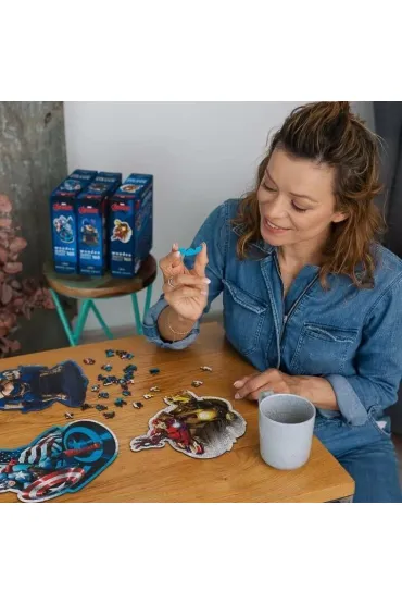 Puzzle drewniane 160 el. Nieustraszony Kapitan Ameryka Trefl