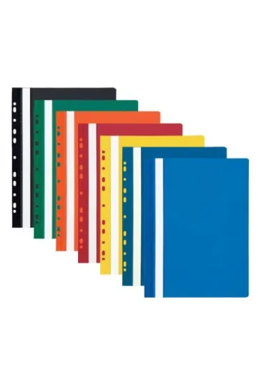 Panta Plast Skoroszyt A4 PVC z europerforacj� czarny 10 szt.