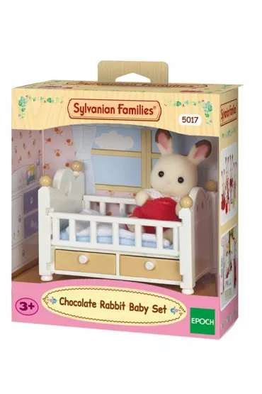 Sylvanian Dziecko kr�lik�w z czekoladowymi uszami z ��eczkiem