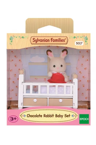 Sylvanian Dziecko kr�lik�w z czekoladowymi uszami z ��eczkiem