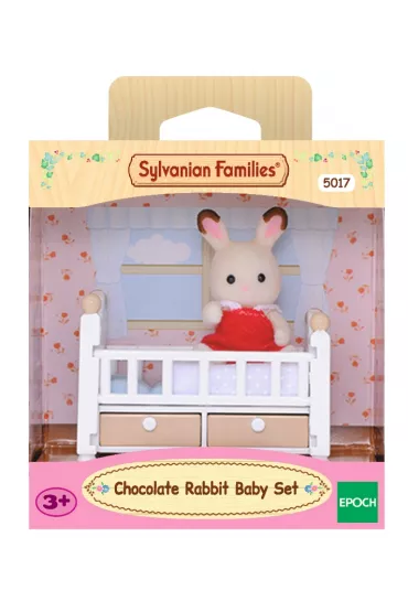 Sylvanian Dziecko kr�lik�w z czekoladowymi uszami z ��eczkiem