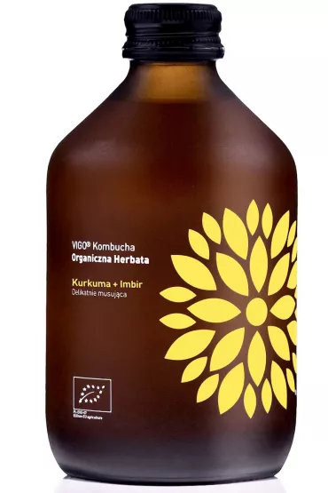 Vigo Yoko Kombucha z kurkum� i imbirem bezglutenowa 330 ml Bio