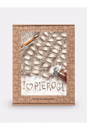 Puzzle 500 el. I love pierogi Nadwyraz.com