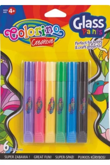 Patio Farby do malowania na szkle Colorino Kids 68918 6 kolor�w, 10.5 ml