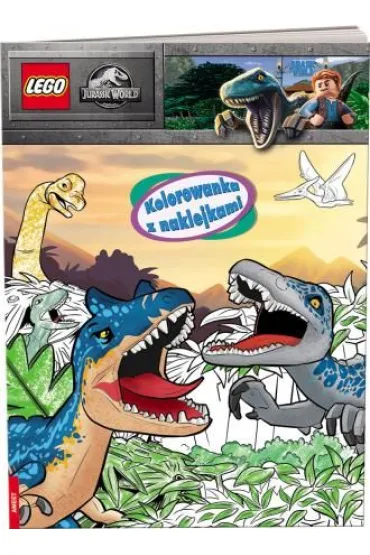 LEGO jurassic world Kolorowanka z naklejkami NA-6204