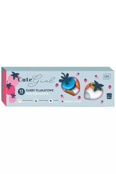 Interdruk Farby plakatowe Cute Girl 12 x 20 ml
