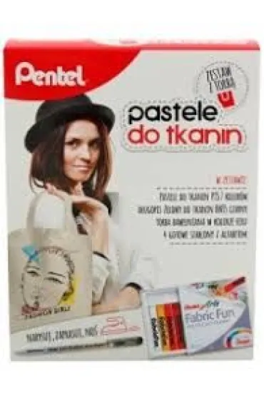 Pentel Pastele do tkanin z torb� 7 szt.