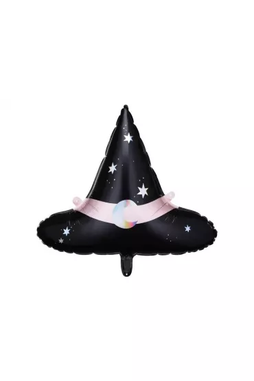 PartyDeco Balon foliowy Kapelusz czarownicy 66,5x57,5cm