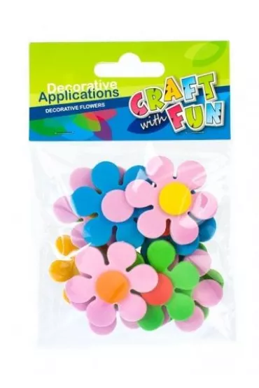 Craft with Fun Ozdoby dekoracyjne samoprzylepne piankowe Kwiaty