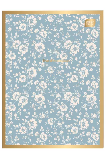 Interdruk Zeszyt A4 M 70g Metallic Floral kratka 60 kartek