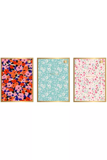 Interdruk Zeszyt A4 M 70g Metallic Floral kratka 60 kartek