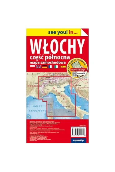W�ochy P�nocne mapa samochodowa 1:650 000 papier 2026