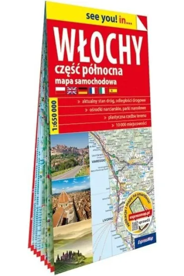 W�ochy P�nocne mapa samochodowa 1:650 000 papier 2026
