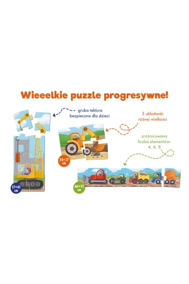 Pierwsze du�e Puzzle Plac budowy Kapitan Nauka Edgard - Monika  Pieczka