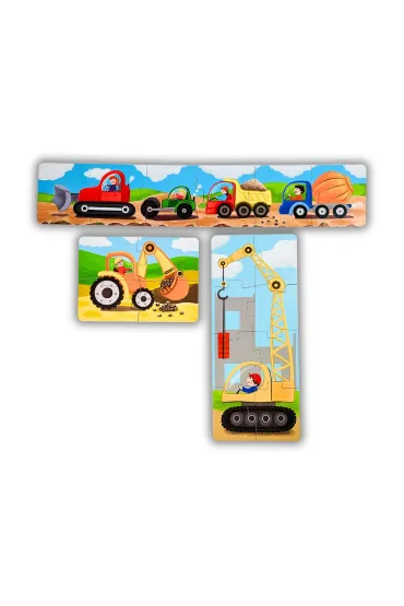 Pierwsze du�e Puzzle Plac budowy Kapitan Nauka Edgard - Monika  Pieczka
