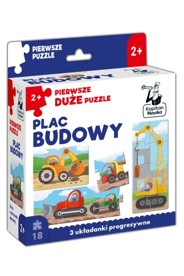 Pierwsze du�e Puzzle Plac budowy Kapitan Nauka Edgard - Monika  Pieczka
