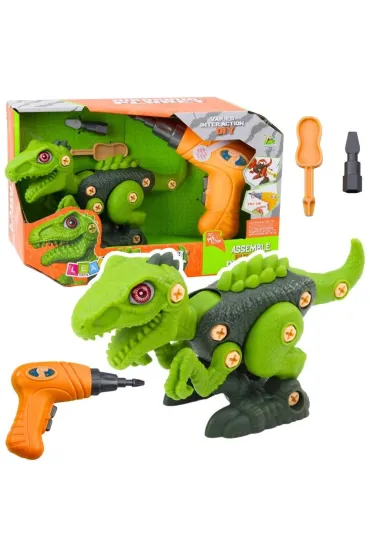Dinozaur do skr�cania zielony LeanToys