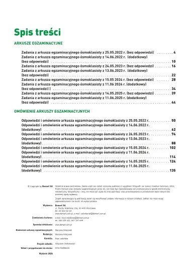 KSIAZECZKA EDUK A4 TESTY OSMOKLASISTY MATEMATYKA - Marzena Wieczorek