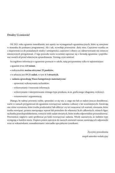 KSIAZECZKA EDUK A4 TESTY OSMOKLASISTY MATEMATYKA - Marzena Wieczorek