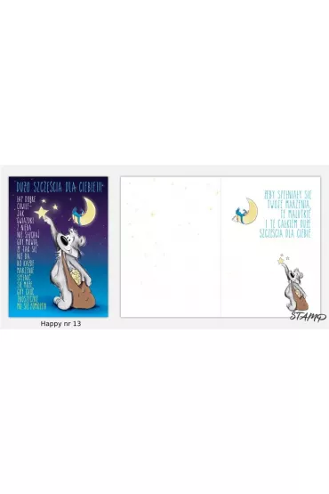 Stamp Karnet Happy B6 + koperta wz�r nr 13