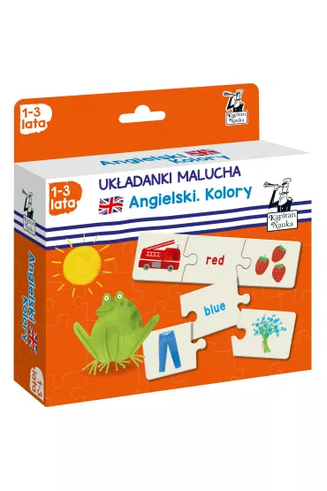 Puzzle Kapitan Naka. Uk�adanki malucha. Angielski. Kolory Edgard - Monika  Karpi�ska