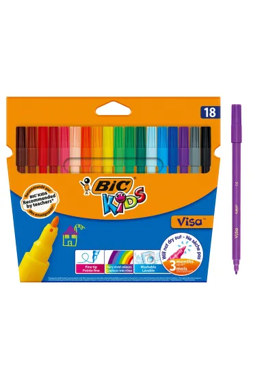 Bic Flamastry Kids Visa 18 szt.