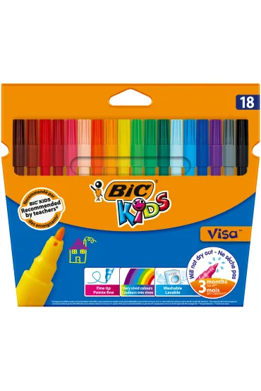 Bic Flamastry Kids Visa 18 szt.