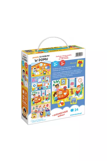 CzuCzu. Puzzle 24 el. Co robimy w domu Bright Junior Media