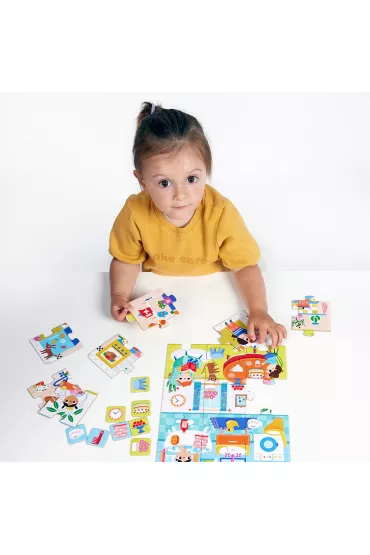 CzuCzu. Puzzle 24 el. Co robimy w domu Bright Junior Media