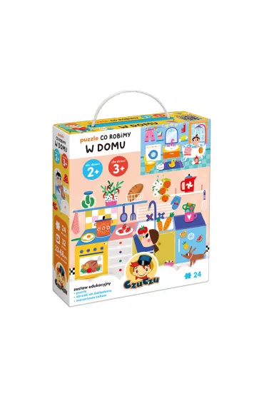 CzuCzu. Puzzle 24 el. Co robimy w domu Bright Junior Media