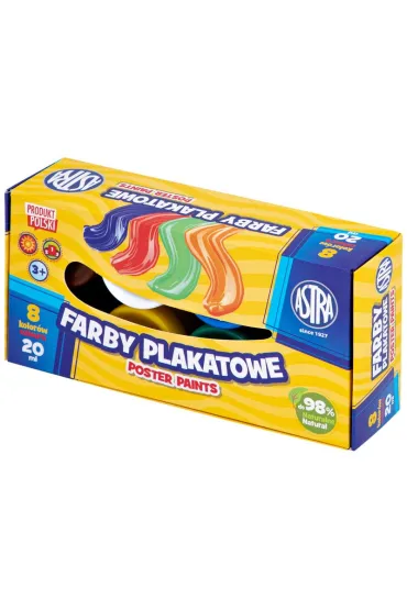 Astra Farby plakatowe 8 x 20 ml