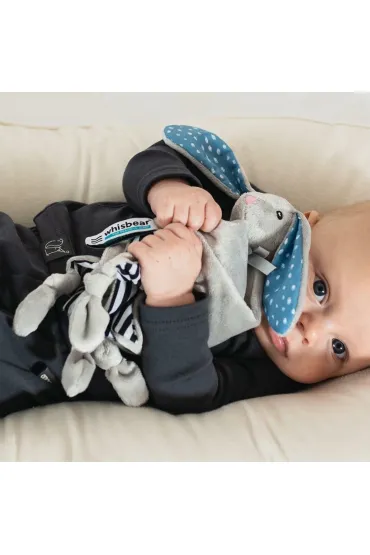 Whisbear DouDou Kocyk Przytulanka Kr�liczek - szary