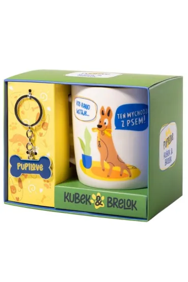 Be-Happy Gifts Prezent dla psiarzy Pupilove kubek i brelok