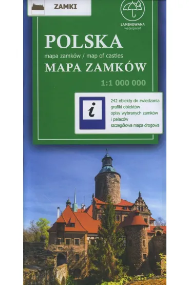 Polska. Mapa zamk�w w skali 1:1 000 000