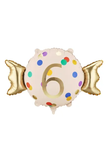 PartyDeco Balon foliowy Cukierek   6  , 61x37 cm, mix  1 op. / 1 szt.