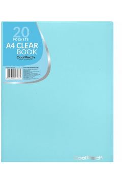Teczka Clear Book A4 Coolpack Pastel 20 koszulek niebieski