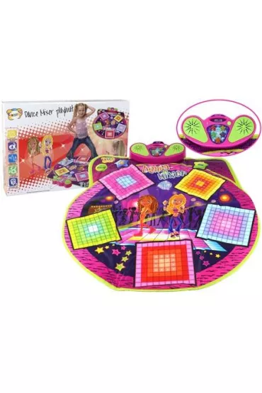 LeanToys Mata taneczna na baterie �wiart�o i d�wi�k 91x93cm