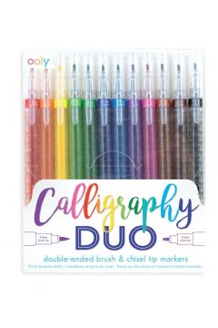 Kolorowe Baloniki Flamastry z dwiema kocwkami Calligraphy Duo