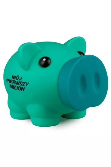 Skarbonka piggy seledynowa "m�j pierwszy milion" Pan Dragon