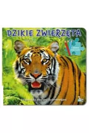 Dzikie zwierz�ta. Ksi��eczka z puzzlami i kolorowankami