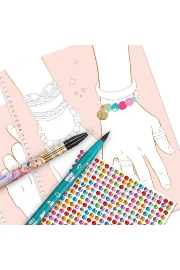 Kolorowanka DIY Bling Bling Top Model do robienia pier�cionk�w i bransoletek z naklejkami 13740A