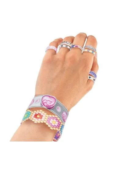 Kolorowanka DIY Bling Bling Top Model do robienia pier�cionk�w i bransoletek z naklejkami 13740A