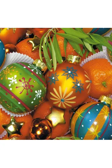 Serwetki Lunch Mediterranean baubles 33x33 cm