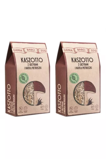 Dania Babci Zosi Kaszotto z grzybami i natk pietruszki Zestaw 2 x 200 g