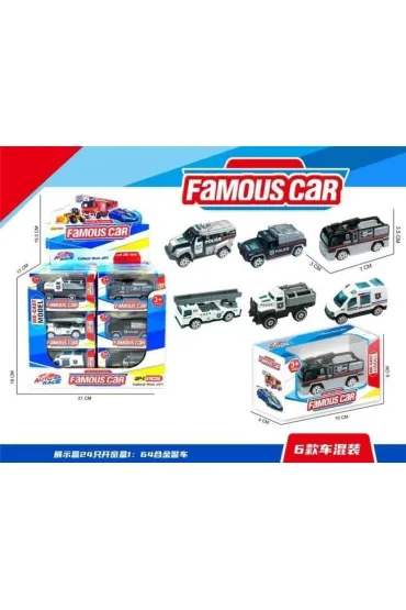Auto metalowe MIX Merkpol